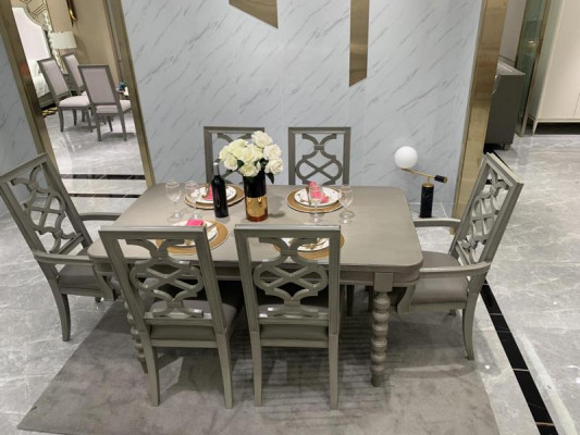 Juego de muebles de madera conjunto de comedor conjunto de comedor 6x set de sillas sillas nuevo