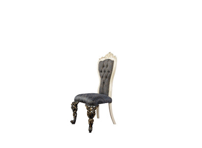 Silla de comedor de diseño clásico Chesterfield trono de lujo de un asiento