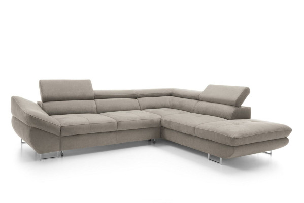 Esquinero Sofás Sets en forma de L Sofá acolchado suave Mobiliario de sala Telas Amarillo Nuevo