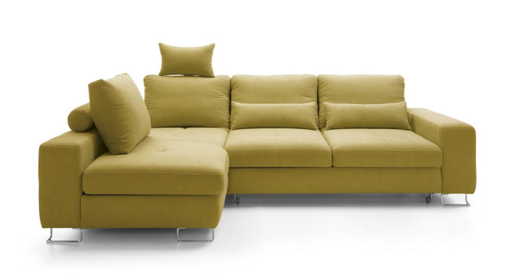 Sala de estar Sofás textiles en forma de L Sofás rincón Sofá de esquina Sofá de tapicería