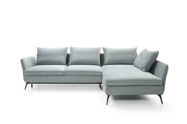 Sala de estar verde muebles textil sofás sofá esquinero sofá en forma de L muebles tapizados.