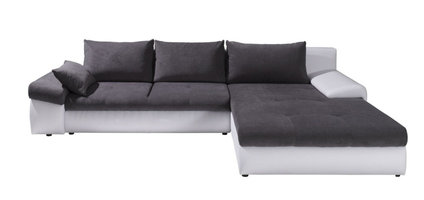 Forma en L Sofá Color Sofá Esquinero Muebles Tapizados Salón Textil Gris