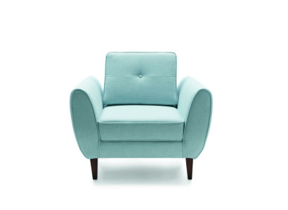 Diseño Chesterfield Tela Sofá Sillón de 1 plaza Sofás tapizados Lounge Club