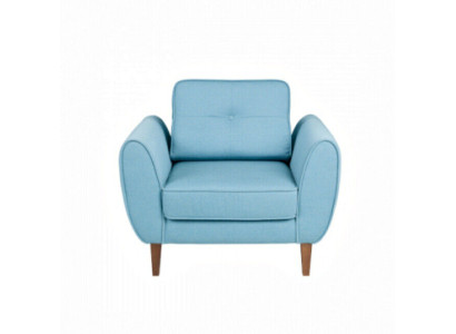 Sofá de diseño tapizado de 1 plaza para oficina o consultorio médico, sala de espera y muebles.