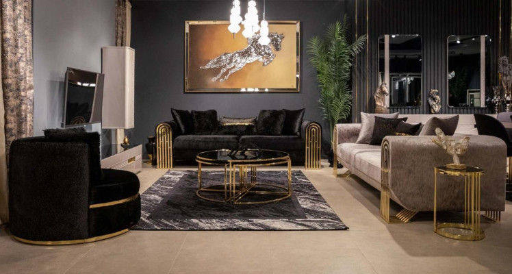 Conjunto de sofás de 3+3+1 plazas, conjunto de sillones modernos y relajantes de 1 plaza.
