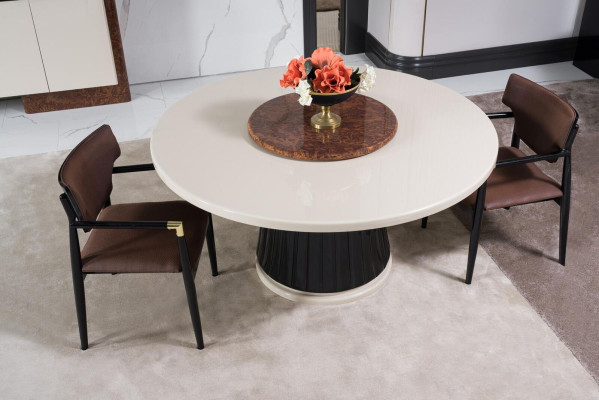 Comedor moderno Juego de mesa de comedor + 4 sillas Mesa de madera Silla tapizada 5 piezas Nuevo