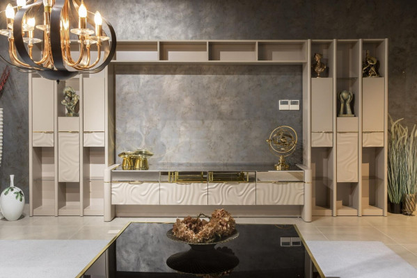 Mueble de salón de diseño, armario de pared, estante de pared, muebles de salón.