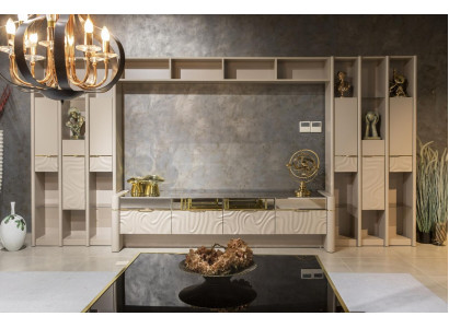 Mueble de salón de diseño, armario de pared, estante de pared, muebles de salón.