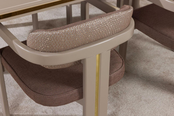 Juego de comedor 4 sillas Conjunto de mesa de comedor Sillas de madera de diseñador Nuevo