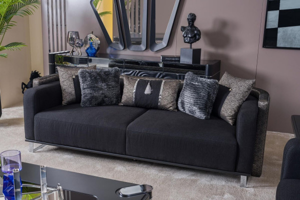 Conjunto de sofás de 3+3+1 plazas de tela completo para sala de estar, sofá, sillón, madera, nuevo.