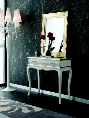 Muebles de estilo barroco, mesa consola, mesa de pared, mesa, cómoda clásica
