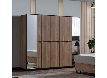 Armario Armarios Diseño de armario Madera 246 cm Moderno Muebles Nuevo