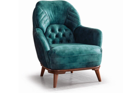 1 Sillón de relax moderno estilo Chesterfield de lujo para el salón.
