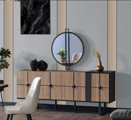 Luxus comedor conjunto mesa de comedor 6 sillas aparador juego de comedor set de 8 piezas