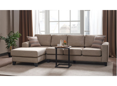 Sofá esquinero de diseño en forma de L para salón, acolchado de lujo, mueble de sofá moderno y nuevo.