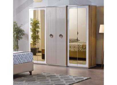 Guardarropa moderno de dormitorio de madera mueble nuevo armario reajustado nuevo