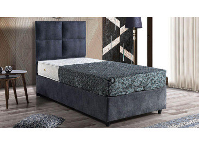 Diseño de cama camas de lujo tela tapizada muebles de dormitorio 90x190 moderno