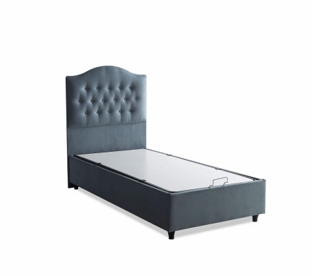 Diseño de cama de lujo Chesterfield acolchado de muebles de dormitorio modernos 90x190 de lujo