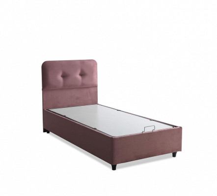 Diseño de cama Camas de lujo Muebles de dormitorio tapizados Nuevos Modernos Rosa 90x190