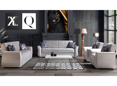 Conjunto de sofá 3+2+1+1 con función de cama de tela completo, sofá, sillón, sofá cama.