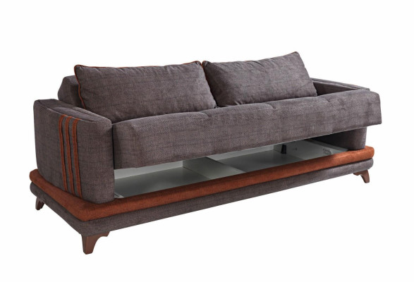 Sofá de 3 plazas + 1 plaza de tela madera sofá de 3 plazas moderno sillón conjunto completo nuevo EU.