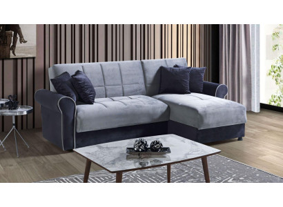 Sofá esquinero en forma de L de tela, sofá esquinero, sofá, acolchado, premium, sofá en forma de L, moderno, nuevo 1