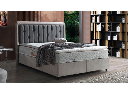 Cama de diseño cama doble camas de lujo dormitorio tapizado muebles 180x200