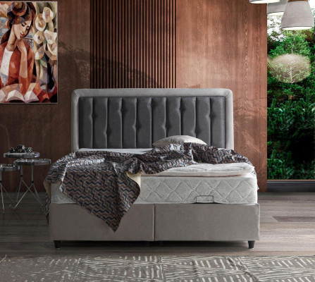 Cama de diseño cama doble camas de lujo dormitorio tapizado muebles 180x200