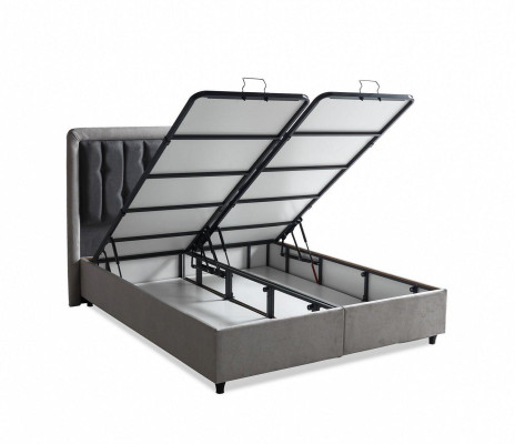 Cama de diseño cama doble camas de lujo dormitorio tapizado muebles 180x200