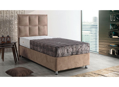 Diseño de cama, camas de lujo, muebles de dormitorio acolchados modernos 90x190.