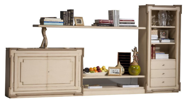Estantería de pared para sala de estar, mueble de TV, armarios de pared, estantería de madera, muebles para sala de estar.