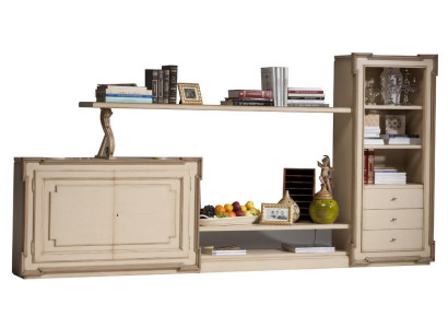 Estantería de pared para sala de estar, mueble de TV, armarios de pared, estantería de madera, muebles para sala de estar.