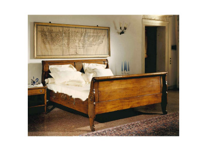 Cama Camas Cama doble Dormitorio Madera Tapizado Marrón Camas dobles Nuevo
