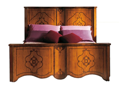 Cama marrón muebles de dormitorio diseño de madera 160x200cm acolchado camas de hotel textil