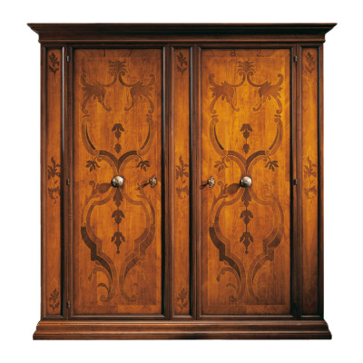 Armario de ropa Armario de lujo Muebles Armario de madera Diseño Armarios Muebles Marrón Loft