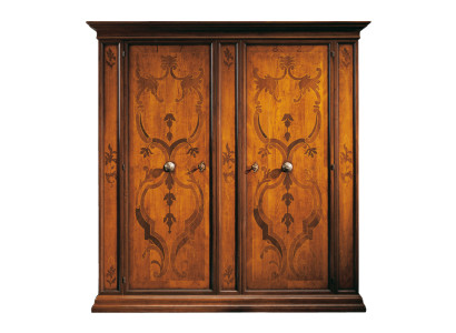 Armario de ropa Armario de lujo Muebles Armario de madera Diseño Armarios Muebles Marrón Loft