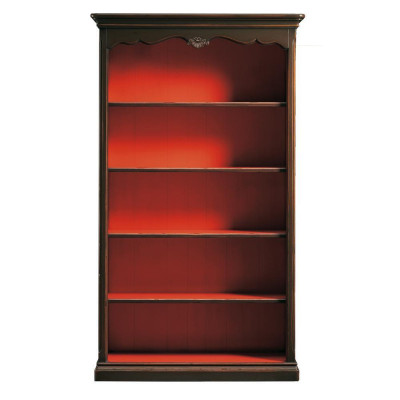 Armario de libros Vitrina Estantería Muebles Librero marrón Gabinete de vidrio Armarios Estantes