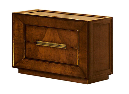 Dormitorio Muebles Mesa Mesita de noche Marrón Madera Diseño de muebles Mesa auxiliar Mesas