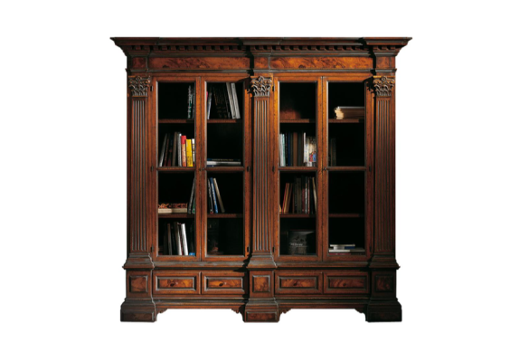 Estilo medieval Armario Vitrina Muebles italianos Armarios Estante Macizo