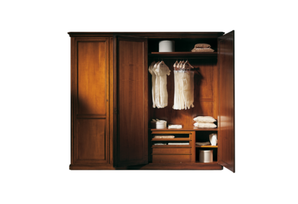 Armario de granjero - Muebles italianos de madera maciza - Armarios de dormitorio estilo rural.