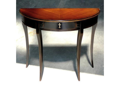 media mesa de madera consola semi redonda tabla telefonica pasillo mesas auxiliares de madera maciza