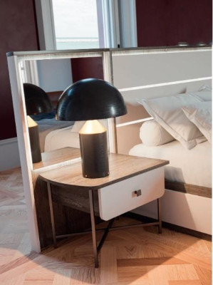 Juego de dormitorio Cama 2 mesitas de noche Tocador Lujo nuevo Conjunto de 4 piezas Diseño