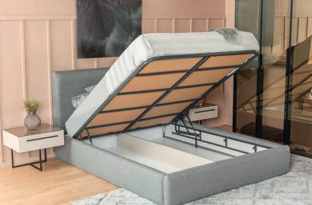 Cama cama doble cama 2x mesitas de noche diseño de madera dormitorio 3 piezas conjunto