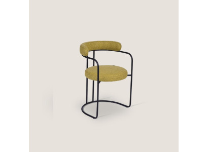Silla de diseño - Color verde - Silla tapizada - Sillón de salón - Muebles elegantes