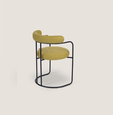 Silla de diseño - Color verde - Silla tapizada - Sillón de salón - Muebles elegantes