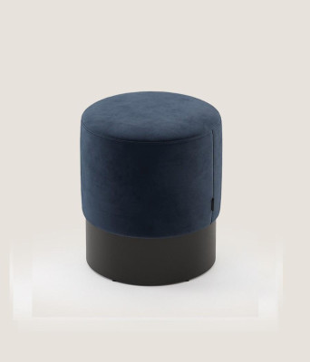 Taburete redondo azul de lujo para dormitorio moderno de lujo