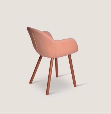 Silla rosa de diseñador, sillón moderno, sillas con apoyabrazos para sala de estar, nuevo