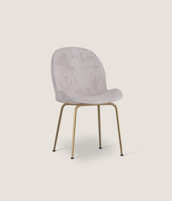Silla de comedor gris claro - Sillas tapizadas de diseñador - Individuales modernos