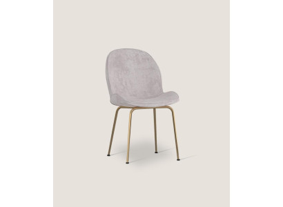 Silla de comedor gris claro - Sillas tapizadas de diseñador - Individuales modernos