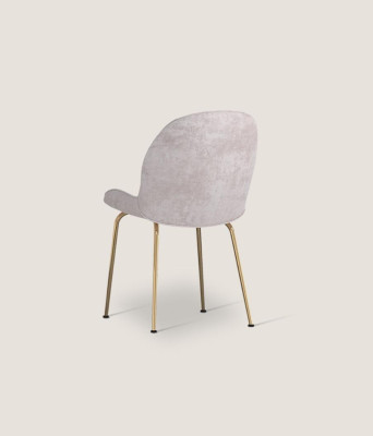 Silla de comedor gris claro - Sillas tapizadas de diseñador - Individuales modernos